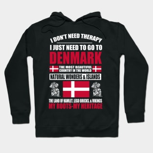 danish - DENMARK THERAPY Hoodie